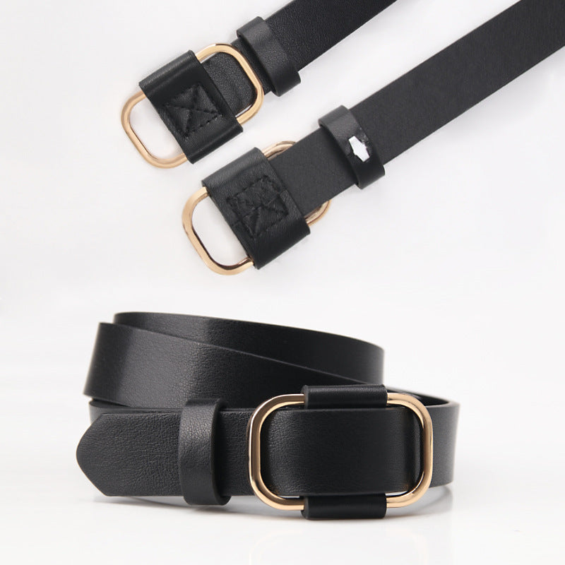 New versatile non-porous freely adjustable women's belts simple high-quality decorative jeans belt manufacturers wholesale