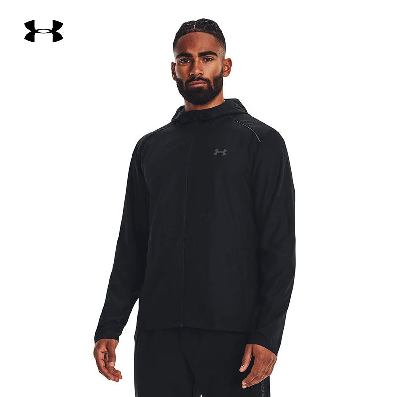 UA Under Armour Hooded Jacket Men's Spring 2023 New Athleisure Knit Jacket 1376795-001