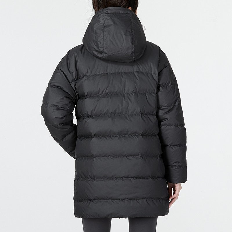 NIKE Women's Hooded Winter Midlength Casual Warm Jacket Jacket Down Jacket DQ6874-133-010