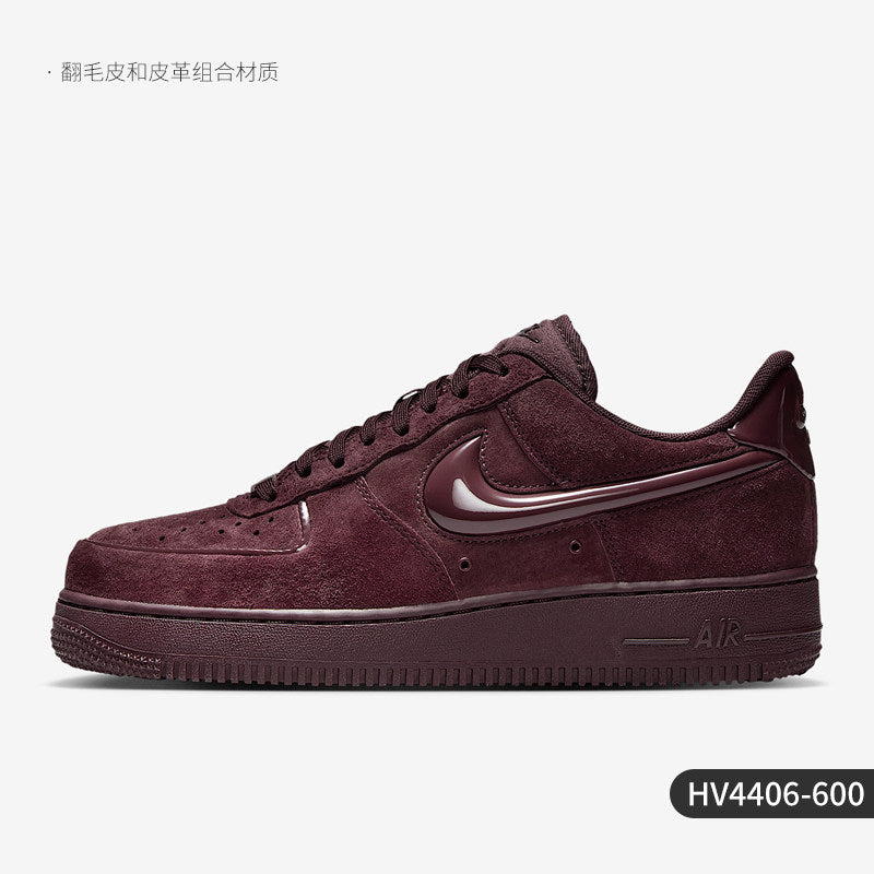 Nike Official Genuine Air Force 1 Women's Low-Top Suede Casual Shoes HV4406-600