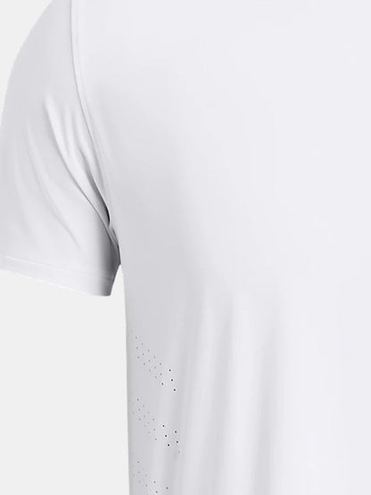 Under Armour UA Men's Launch Elite Rapid Dry Running Training Sport Short Sleeve T-Shirt - 1382648-100