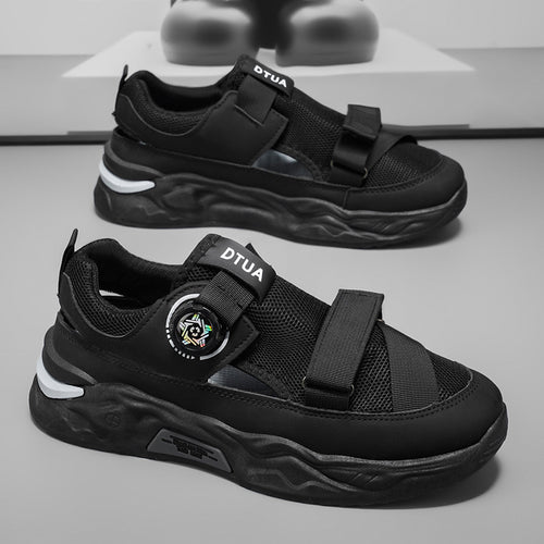 Men's Light Luxury Sandals, 2026 Summer High Appearance Breathable Clog Shoes, Trendy Men's Outerwear Sports Beach Spin Button Shoes