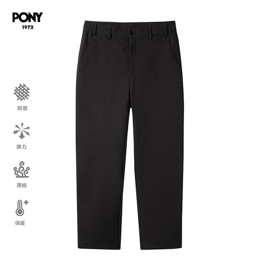 PONY1972 Boni autumn and winter new trendy loose warm waterproof woven trousers 244M2UT10