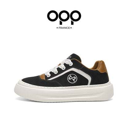 OPP men's shoes spring niche trendy brand design, thick sole heightened, casual, versatile, sports, retro, low-top shoes, men