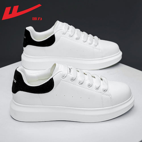 Breathable men's and women's thick-soled white shoes, casual comfortable board shoes, preppy style, light and popular single shoes wholesale