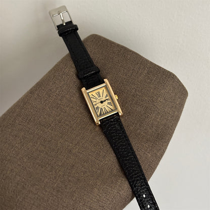 Hot sale simple light luxury exquisite commuter square senior student quartz watch temperament casual versatile second-hand wholesale price