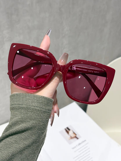 Fashion flat mirror women's high-end large-frame glasses frame cat's eye European and American trend unlimited prescription casual decorative glasses