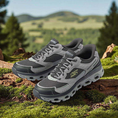 Skechers Flash Shoes Men's Outdoor Shoes Platform Abrasion Resistant Casual Sneakers Cushioning Hiking Shoes 237814 GYCC