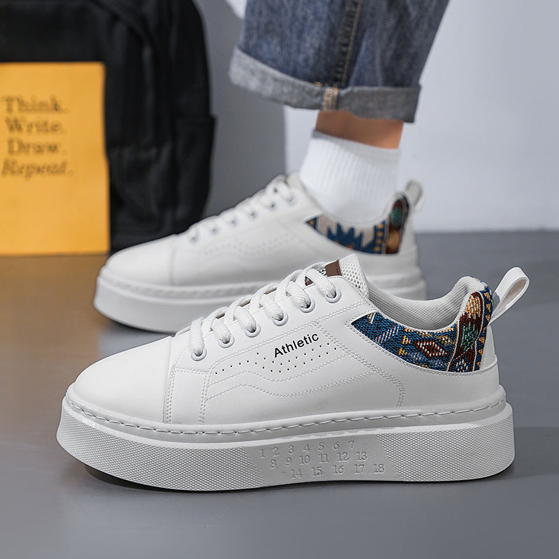 Men's Shoes 2026 New Spring Trendy Versatile Niche Original Embroidered Board Shoes Men's Sports Casual Thick-Soled Trendy Shoes