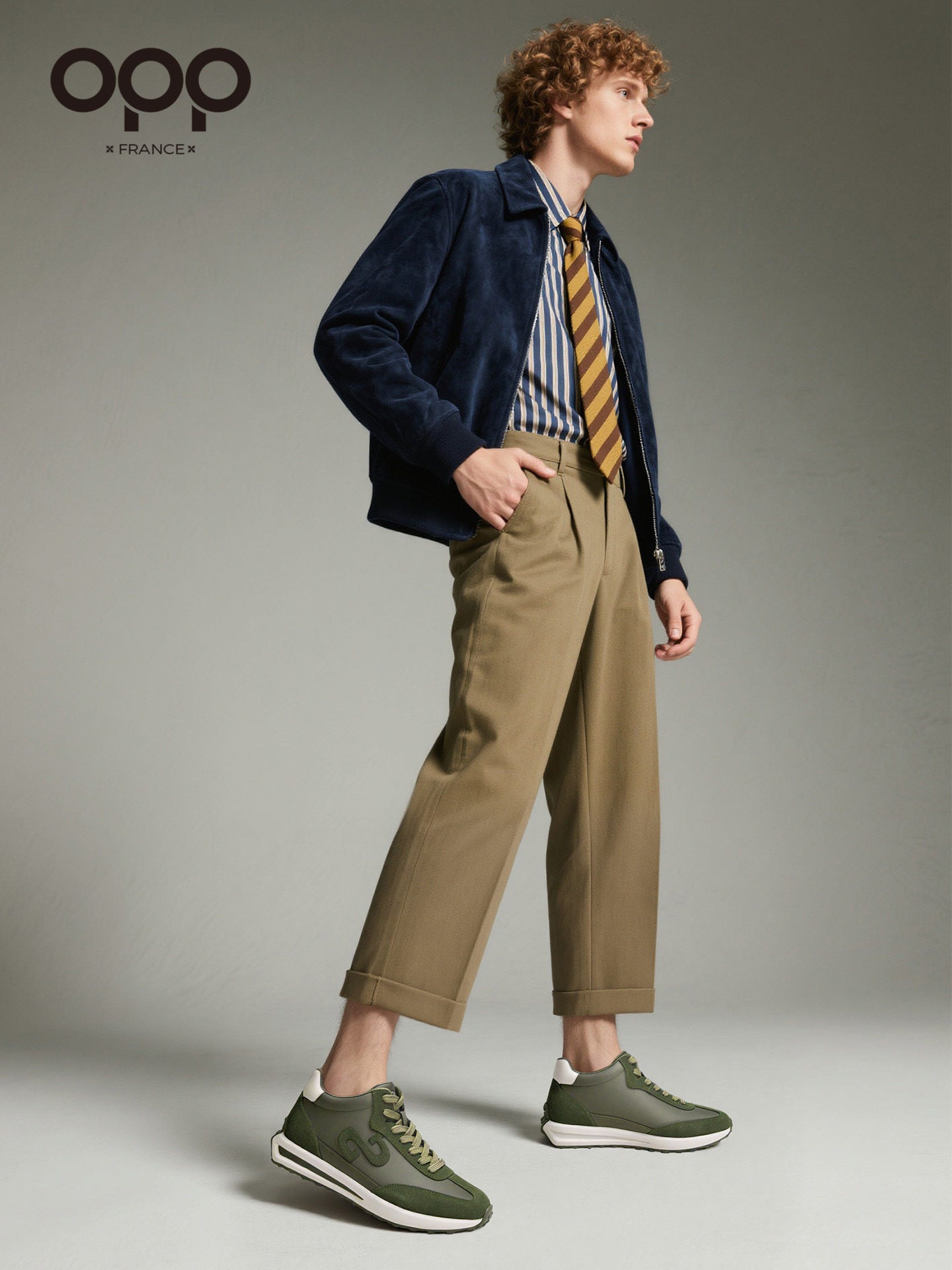 OPP Spring High Top Shoes 2026 New Argentina Simple Fashion Forrest Gump Flat Height Increase Men's Board Shoes Lace-up Shoes Men's Lace-up Shoes Men