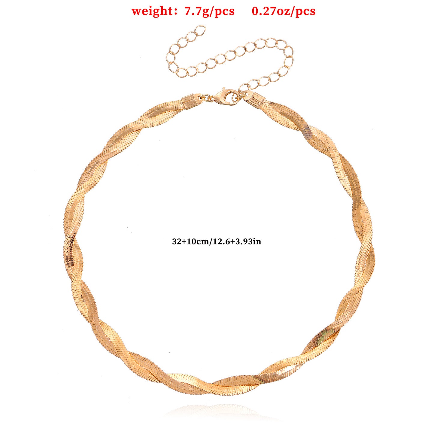 European and American cross-border jewelry trend double-layer winding snake bone necklace necklace women's fairy style niche design necklace