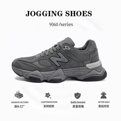 Primavera e outono New Balance Cool Run Altura Clássica Engrossando Sapatos Papai 9060 Casual Tendência Versátil Casual Tênis Masculino