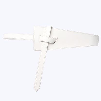 Cross-border ladies knotted wide belt dress coat sweater decorative belt fashion elegant style belt wholesale