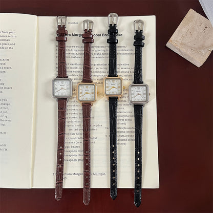 NAIDU New Fashion Women's Watches, Niche Vintage Square Simple Student Exquisite Women's Watches, Wholesale Source