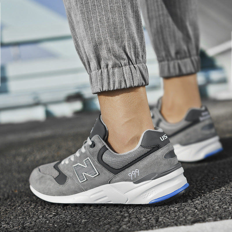 Primavera e outono New Balance Cool Running Couro Tênis Masculino e Feminino N Word 999 Casal Casual Running Shoes Sapatos Femininos Atacado