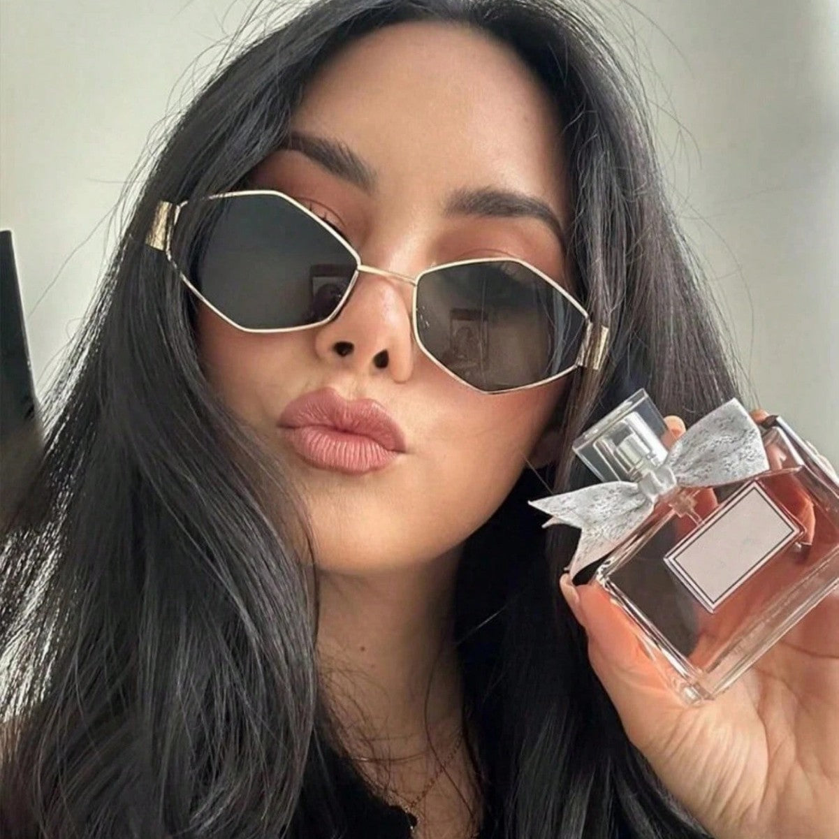 2 sets of oval metal small frame sunglasses for women, sophisticated fashion street style sunshade glasses paired with trendy sunglasses
