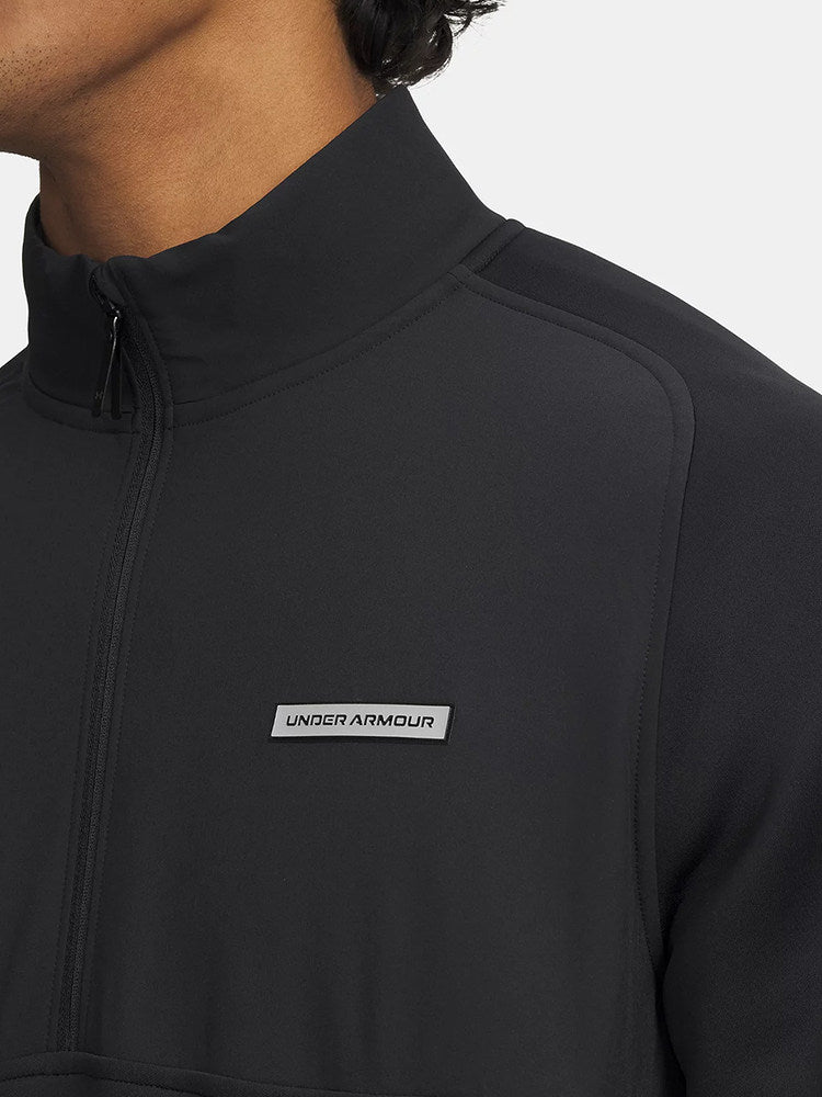 UA Under Armour Jacket New Men's Casual Sports Water-Repellent Half Zipper Stand Up Collar Sweatshirt 6005666-010
