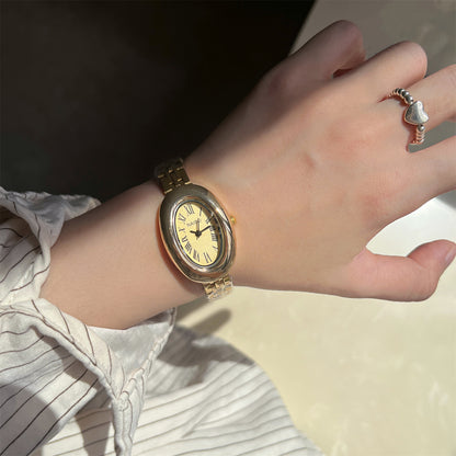 Manufacturer for foreign trade supply: best-selling trending bathtub oval women's watches, exquisite pre-owned small gold watches, quartz women's watches