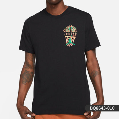Nike Official Genuine JORDAN Crew Neck Knit Casual Men's Short Sleeve T-Shirt DQ8643-800