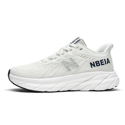 Primavera e outono New Balance Cool Run Thick Sole Soft Sole Sneakers Malha Casual verão Respirável Casal Sapatos Brancos Running Shoes