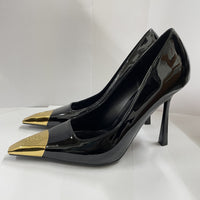 Patent leather black 10cm