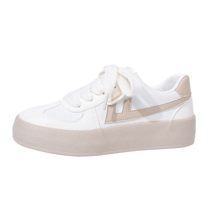 Pull-back shoes, couples, lightweight and energetic, retro German training shoes, rounded casual platform shoes, men's and women's shoes