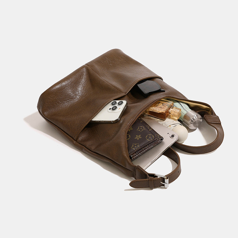 Cross-border bag women's bag 2024 new trend underarm bag soft leather large capacity tote bag shoulder bag factory direct sales