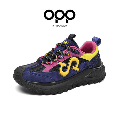 OPP Men's Shoes German Training Shoes 2026 New Spring Casual Sneakers Black Shoes Anti-Slip Men's Comfortable Daddy Shoes
