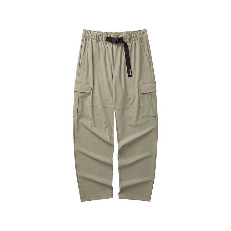 Skechers Summer New Men's Mountain Outdoor Simple and Versatile Casual Woven Pants L124M053 01NC