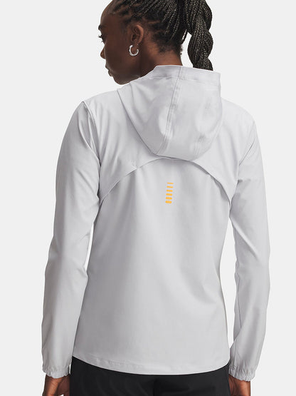 Under Armour Jacket UA Fall/Winter Women's Leisure Sports Running Fitness Woven Hooded Jacket 1377043-014