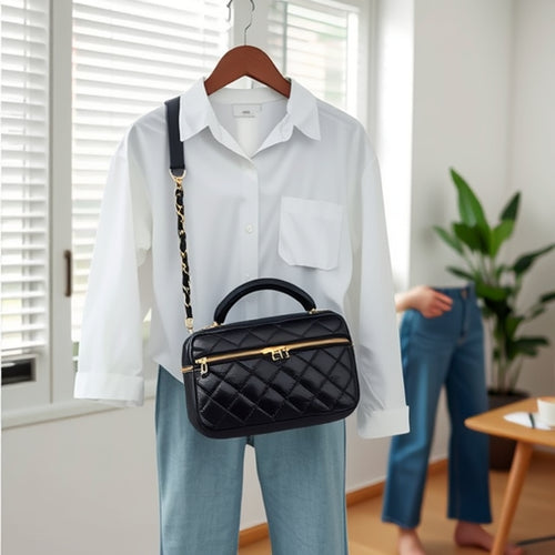 New foreign trade cross-border European and American all-season versatile elegant loose long-sleeve turn-down collar shirt with back button slit