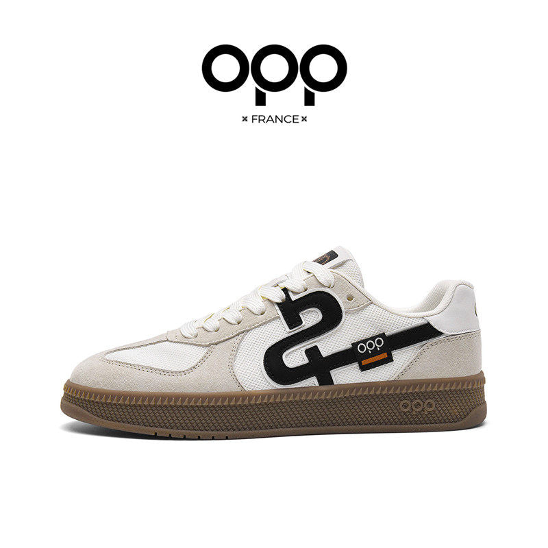 OPP men's shoes spring light luxury versatile niche red low-top commuting casual sports thick-soled retro moral training board shoes