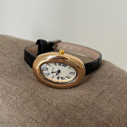 Light luxury women's watches, Douyin explosive bathtub series, niche second-hand exquisite belts, quartz watches, hot-selling models