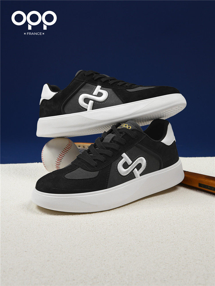 OPP men's shoes spring 2026 new retro low-top lightweight and versatile casual sports light luxury leather trendy brand shoes