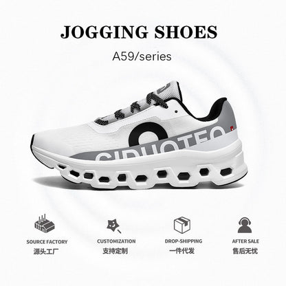 Sapatos de corrida de malha de mosca da primavera, tênis, capota baixa de verão, leves, respiráveis, acolchoados, sapatos modernos, sapatos de corrida casuais do pai