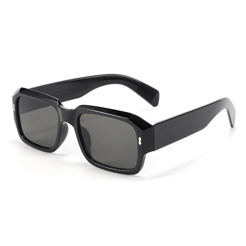 Arrow Ink Spike Sunglasses, European and American Cross-border Trendy Sunglasses, Large Square Frame Sunglasses, High-End Sunglasses for Men and Women