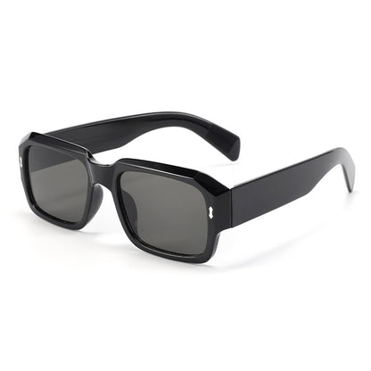 Arrow Ink Spike Sunglasses, European and American Cross-border Trendy Sunglasses, Large Square Frame Sunglasses, High-End Sunglasses for Men and Women