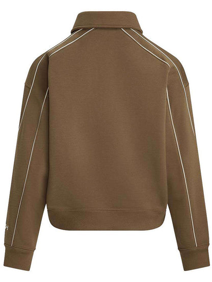 Sweatshirt de mulher Under Armour UA Spring &amp; Summer Sports Club com meio fecho e tecido turco (código 6005941-498)