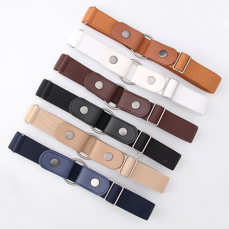 Custom men's and women's slacker belts elastic waist cinching invisible belt jeans women's insulin trouser belts free belts
