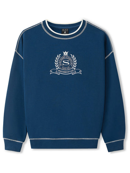 Skechers Fashion Series Unisex Sweatshirt Casual Crew Neck Knitted Jumper Autumn L425U029-04PT