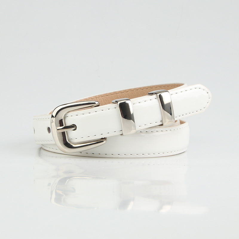 Novos produtos de verão: cinto feminino estilo coreano simples com decoração de dopamina, cinto de ganga moderno e versátil para mulher.