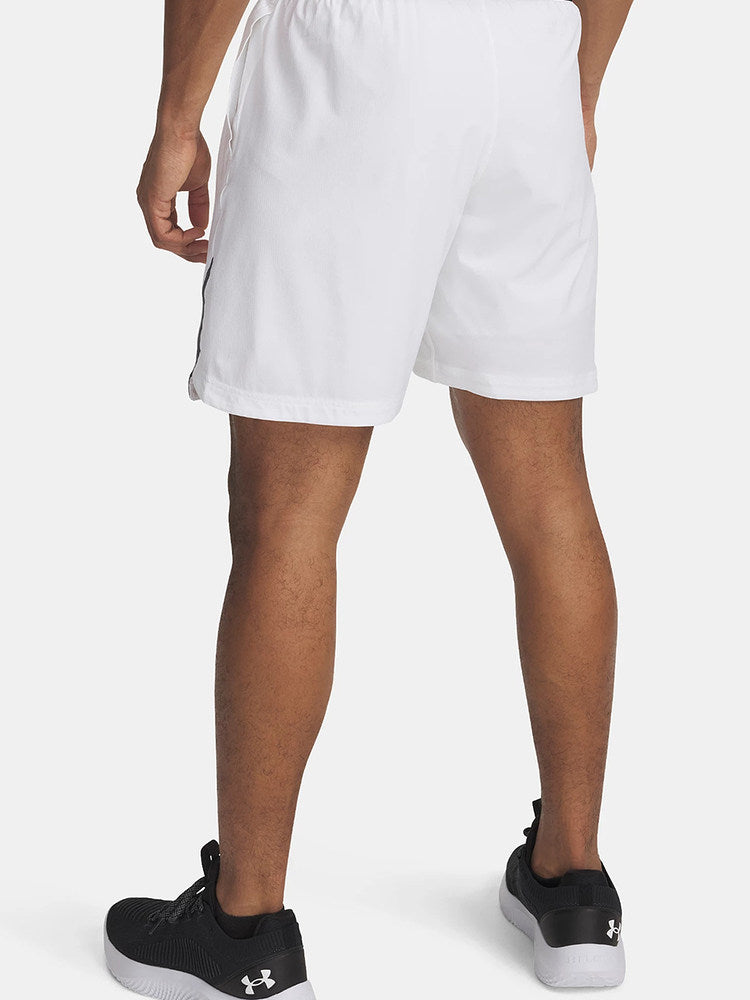 UA Under Armour 25 New Men's Athleisure Comfortable Breathable Versatile White Woven Shorts 1362289-100