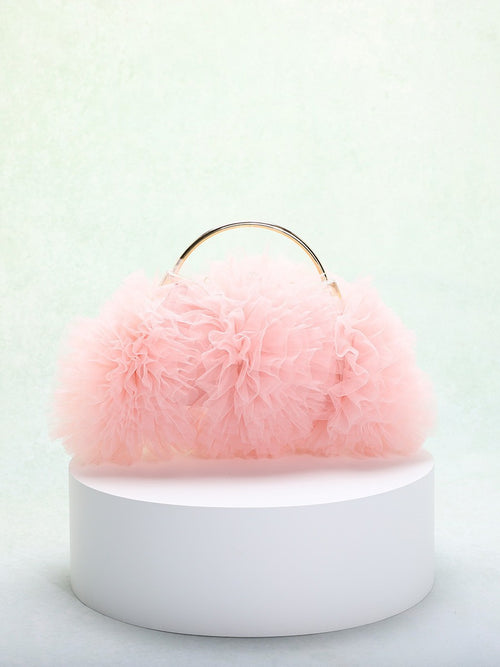 Mesh lace plissado clip bag jantar tote bag versão coreana doce vento flor clump apertado romântico casamento saco de noiva