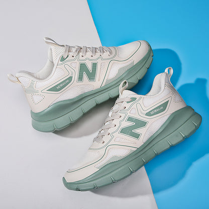 Primavera e outono New Balance Cool Running Men's Shoes Thick Sole Shock-Absorbing Running Shoes Casual Couple Trend Versatile Sports Shoes Atacado