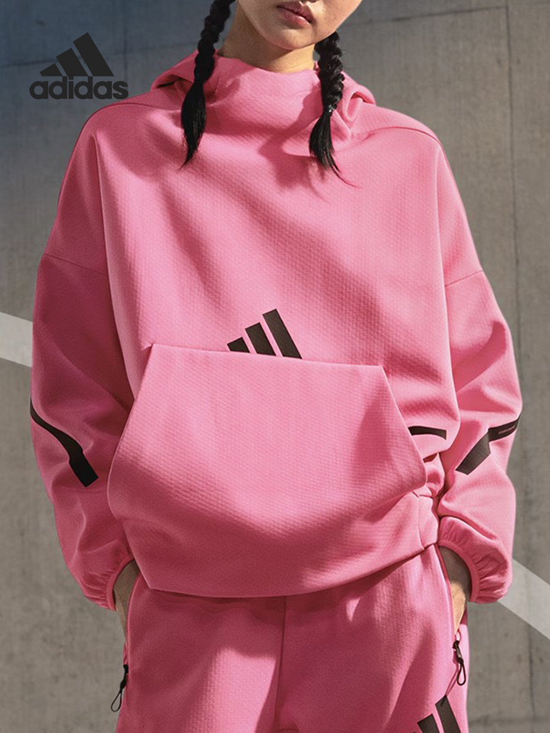 Adidas Official Authentic W Z N E OH HD Women's Lightweight Thermal Sweatshirt JD6409