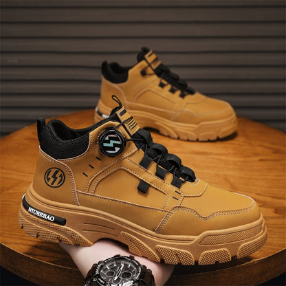 2026 Spring Mid-Top Men's Shoes, Trendy Versatile Men's Boots, Outdoor Men's Shoes, One-Foot Fashion Shoes, Youth Casual Shoes