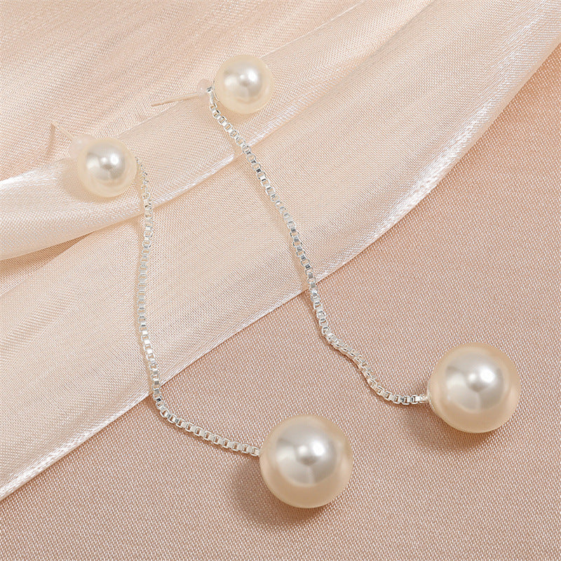 RAKOL cross-border fashion pearl earrings, long Korean temperament Internet celebrity earrings, new trendy women's earrings