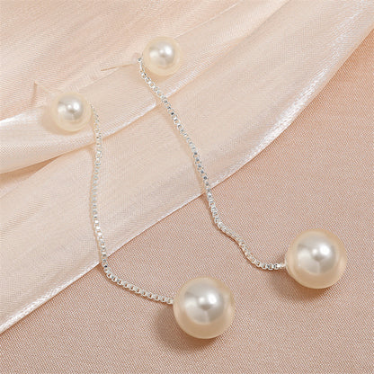 RAKOL cross-border fashion pearl earrings, long Korean temperament Internet celebrity earrings, new trendy women's earrings