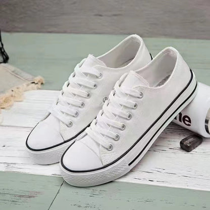 Sapatos clássicos de lona de skate feminino 2025 nova versão coreana ulzzang sapatos de prancha versátil sapatos de pano de estudante em sapatos da moda