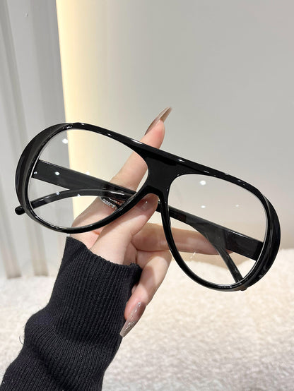 Fashion large frame sunglasses women's new European and American retro toad mirrors big face slimming anti-ultraviolet strong light sunglasses men